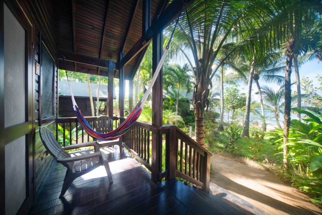 Seaview Suite's Patio Puerta Azul Boutique Hotel Roatan