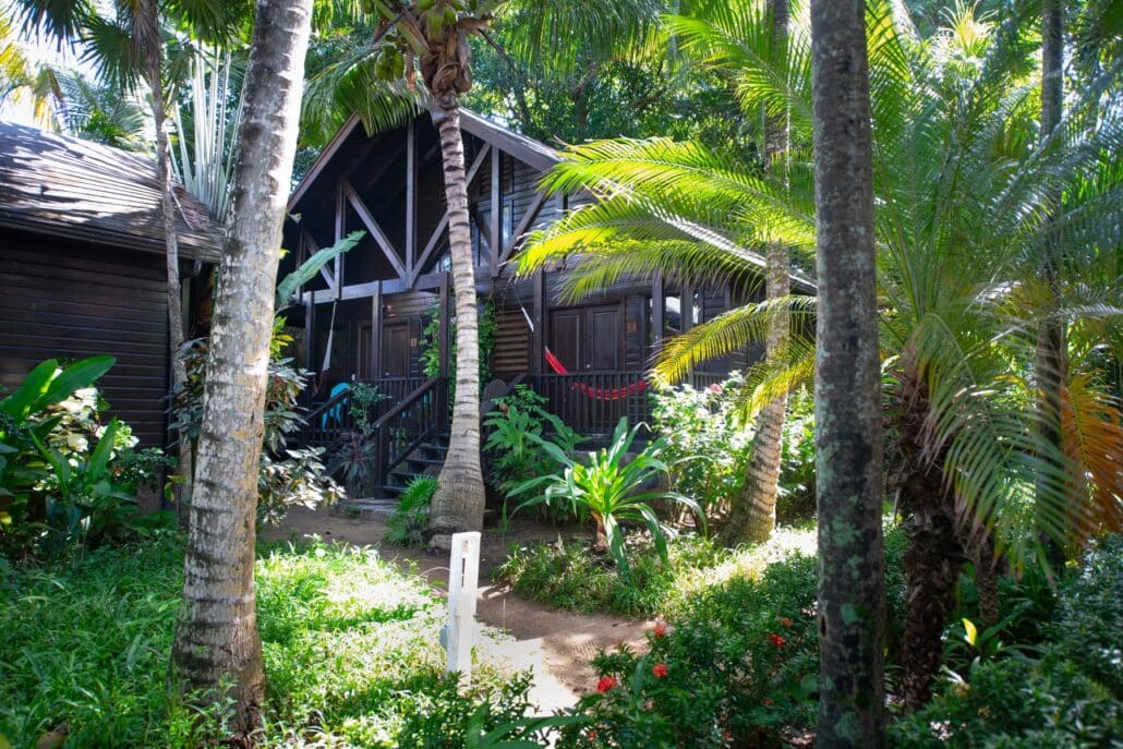 Exterior of Double Seaview Suite at Puerta Azul Roatan Island Hotels