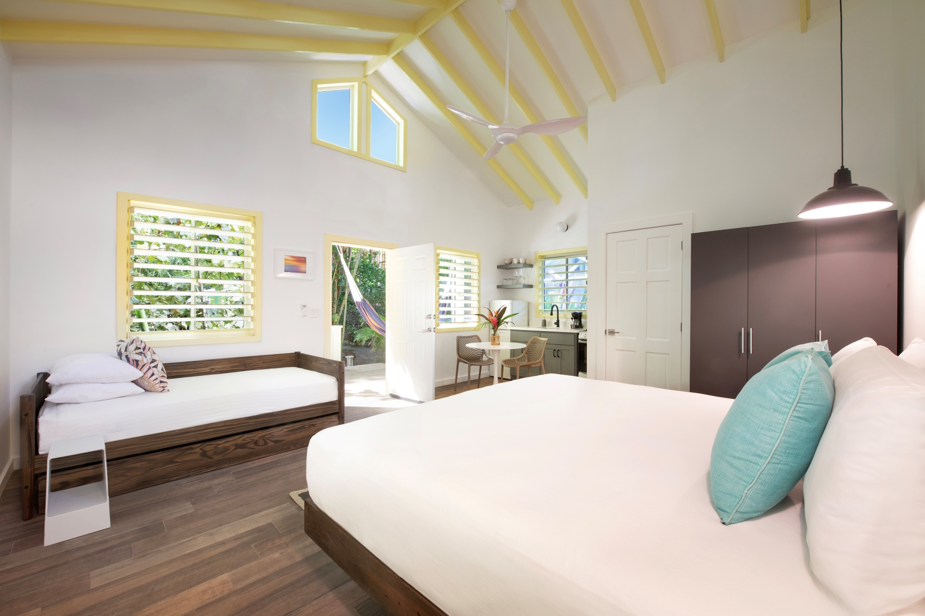 Interior of the Luxury Garden Villa at Puerta Azul, Boutique Hotel in Roatan