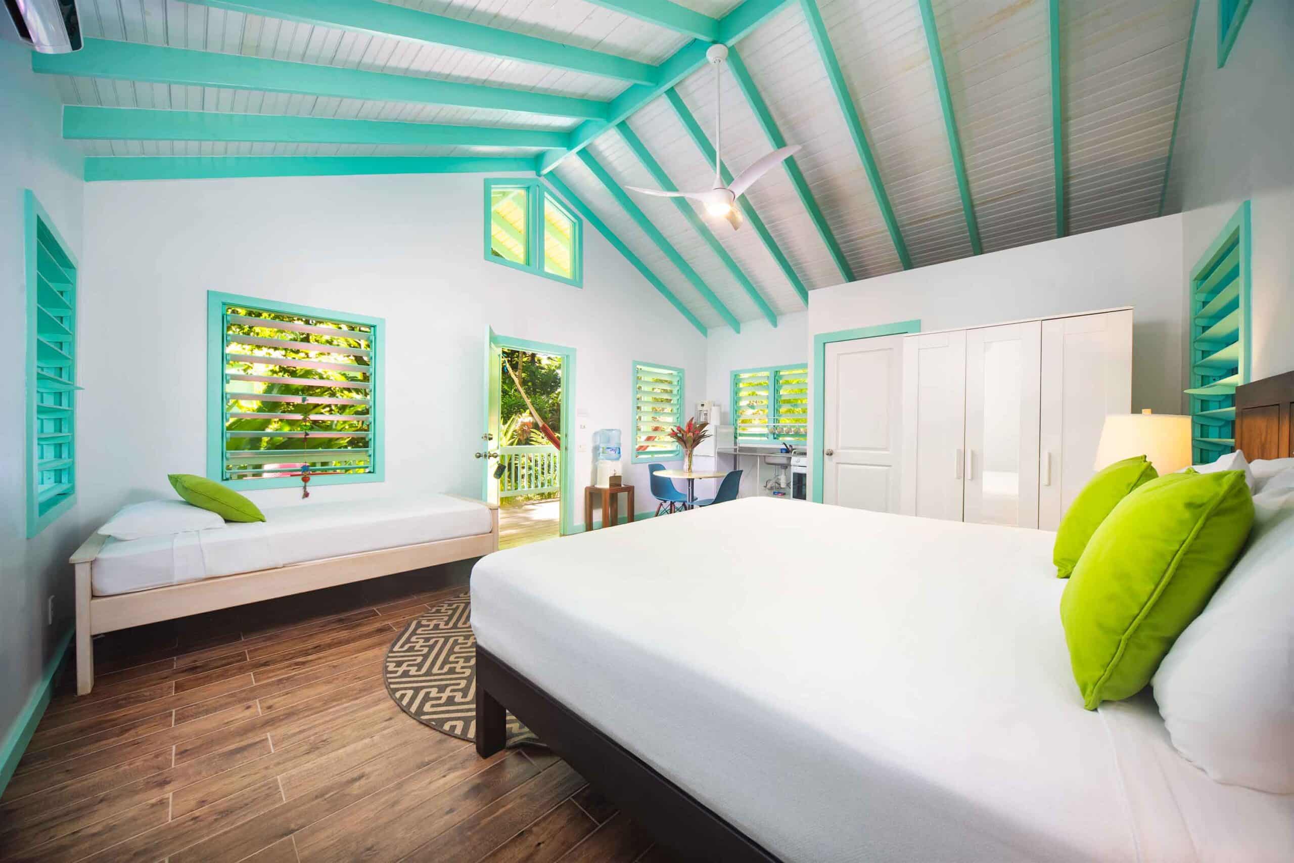 Puerta Azul Boutique Hotel Garden Villa Interior in Roatan Island