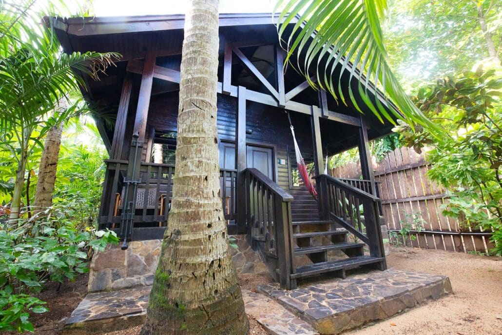 Entrance to the Sea View Suite at Puerta Azul, A Boutique Hotel on Roatan Island, Honduras