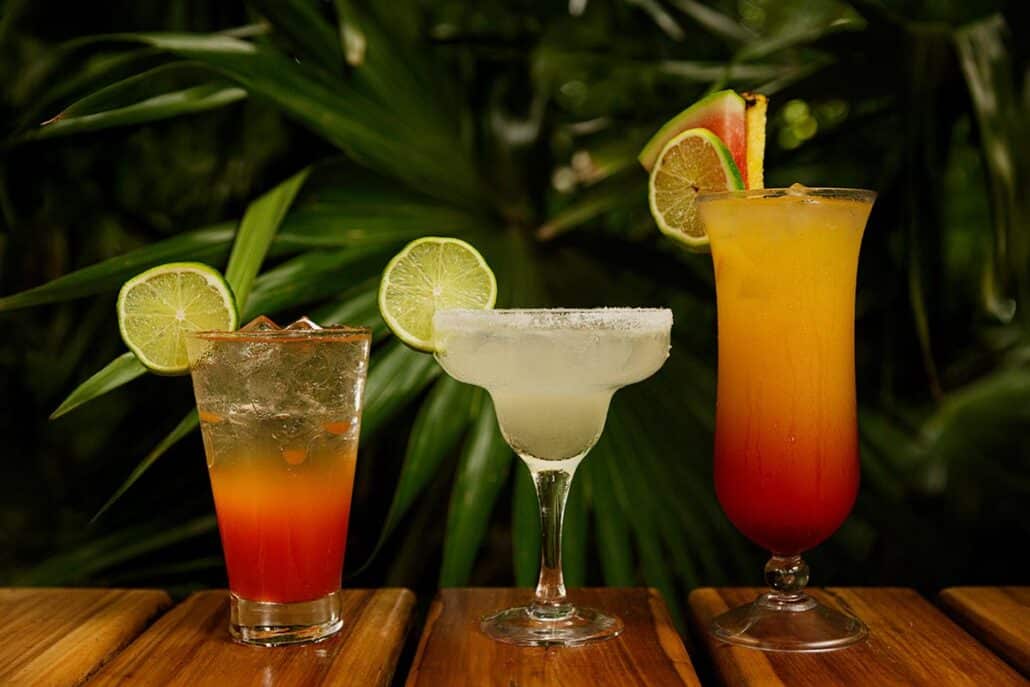 Drinks at Puerta Azul Island Kitchen & Bar - Roatan