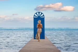 Puerta Azul Hotel's Blue Door