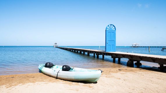 Snorkeling and Kayaking in Roatan Honduras at Puerta Azul Boutique Hotel
